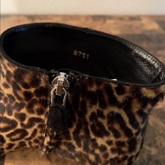 Prada Women's Brown Leopard Print Calf Hair Fur Bo - Picture 5 of 6